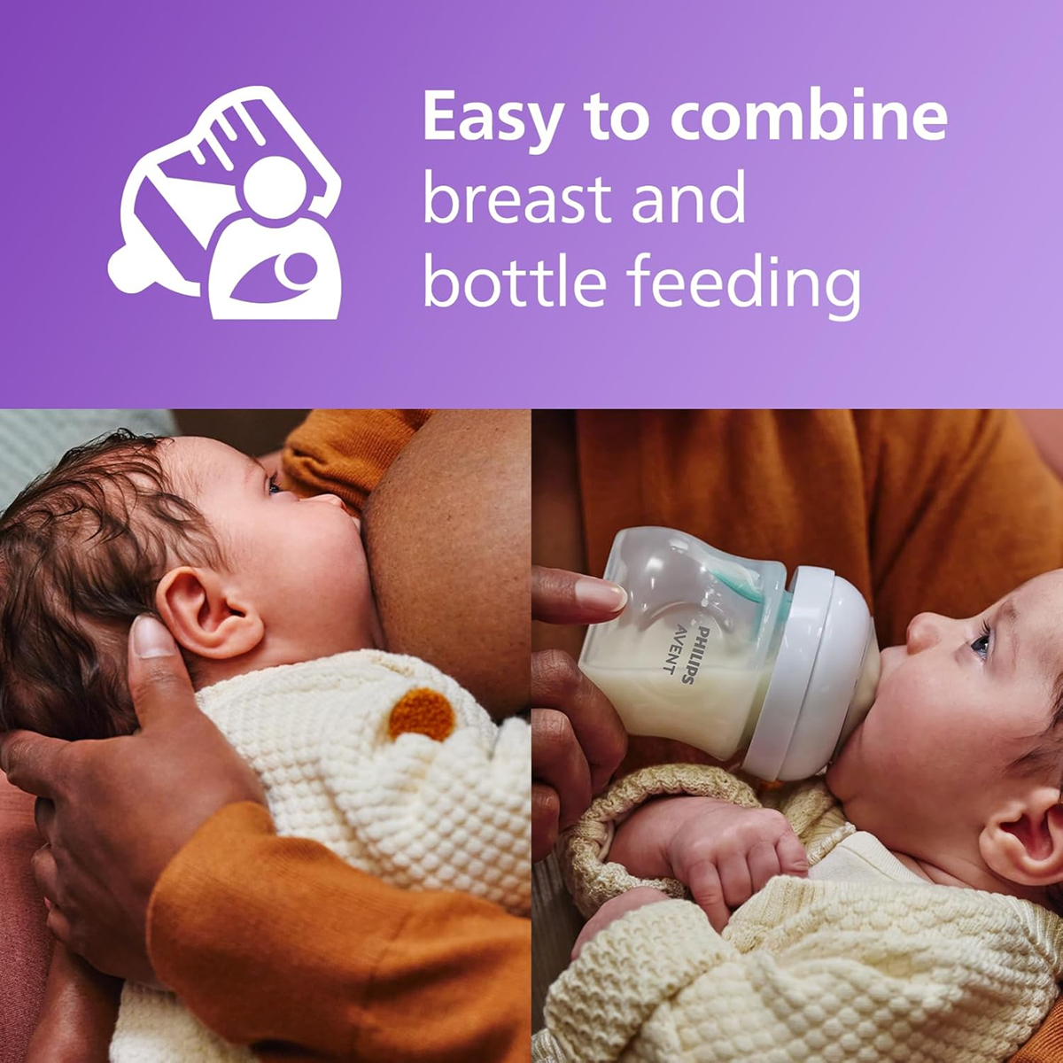PHILIPS AVENT Natural RESPONSE AIRFREE VENT súprava, fľaša 260ml x2 + cumlík