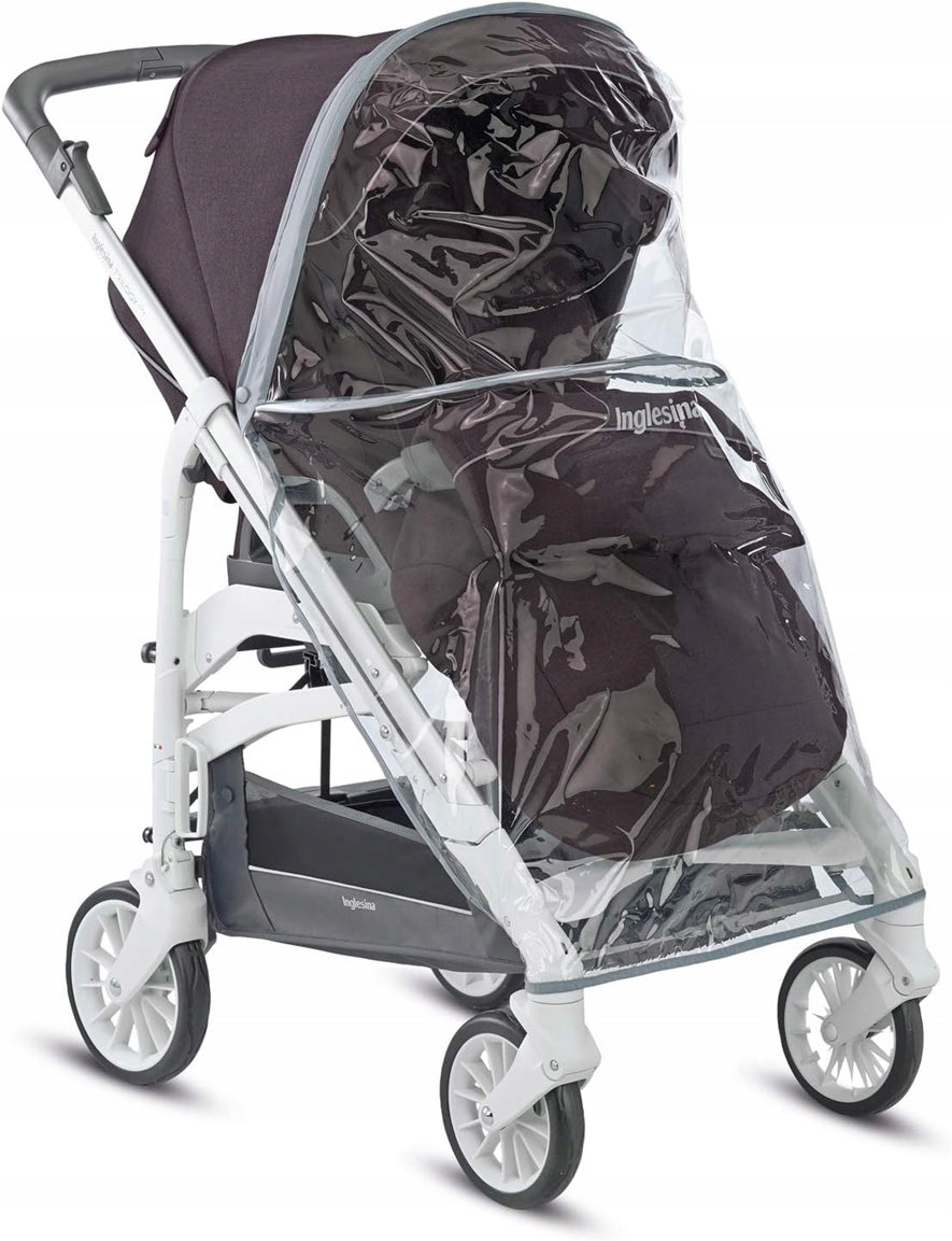 INGLESINA folia przeciwdeszczowa do wózków Optica/Trilogy/Quad - pełna ochrona przed deszczem i wiatrem
