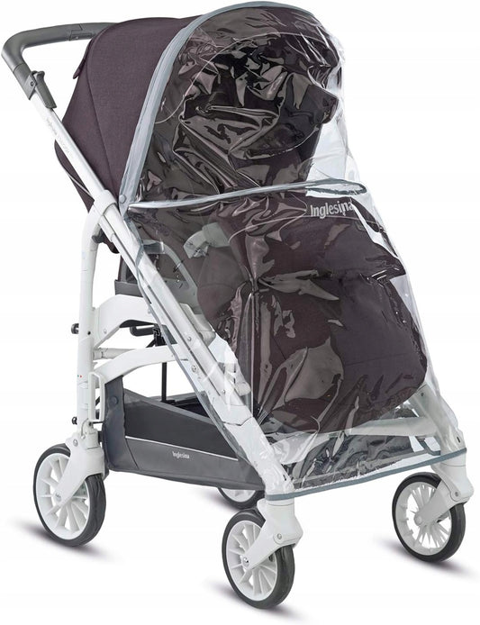 INGLESINA folia przeciwdeszczowa do wózków Optica/Trilogy/Quad - pełna ochrona przed deszczem i wiatrem