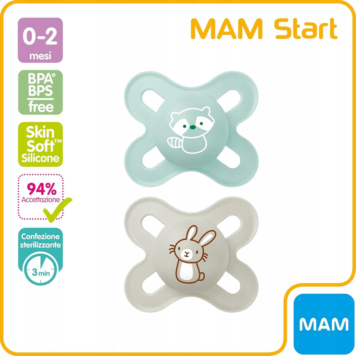 MAM START Schnuller 0-2m + Box