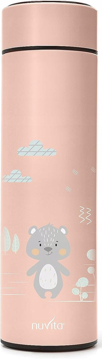 NUVITAthermos for hot and cold drinksage 6 m+colour pink (salmon)capacity 500 mldiameter of opening 5.2