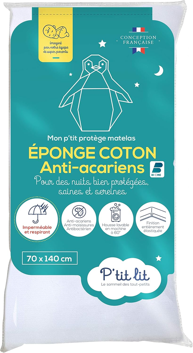 P'TIT LIT protecție impermeabilă pentru saltea 70x140 antiacarieni