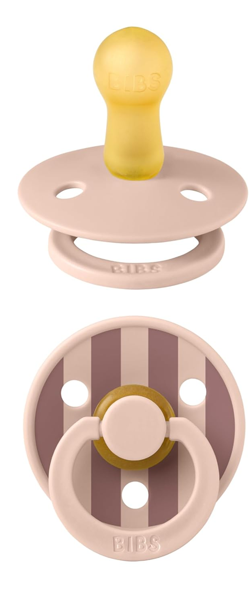 BIBS COLOUR STUDIO fopspenen 2-pack natuurrubber 0-6 mnd