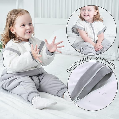 MIRACLE BABY Winterschlafsack 2,5TOG 90 abnehmbare Ärmel