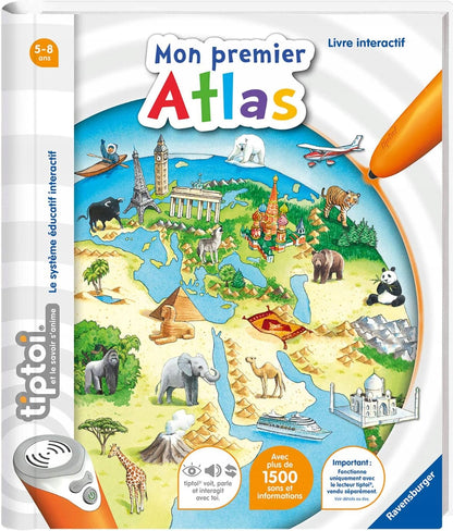 RAVENSBURGER TIPTOI atlante per penna interattiva VERSIONE FRANCESE