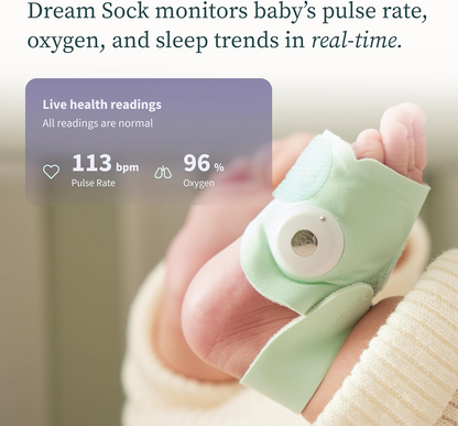 OWLET DREAM SOCK 2v1 monitor srdcovej frekvencie a pulzný oxymeter pre bábätká 0-18 mes.