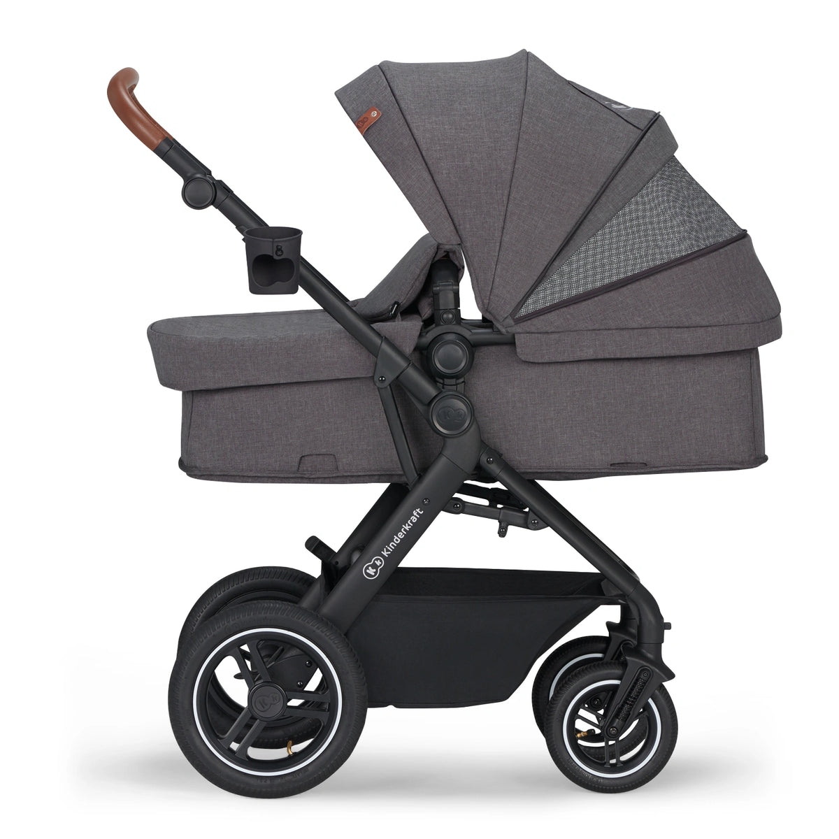 KINDERKRAFT B-TOUR 3-in-1 multifunctionele kinderwagen tot 22kg + autostoeltje MINK PRO