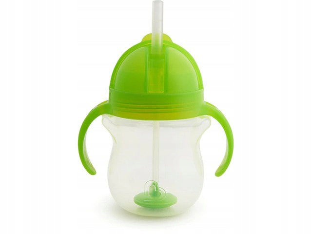 MUNCHKIN Tip&Sip cană anti-picurare 6luni+ 207ml pai ponderat