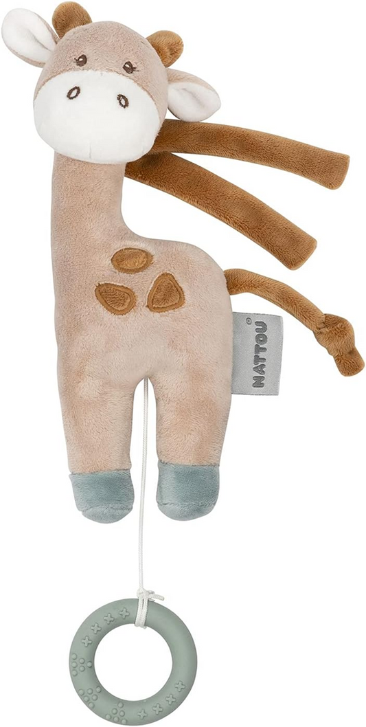NATTOU pluchen hanger met muziekdoosje La-Le-Lu GIRAFFE LUNA 22 cm