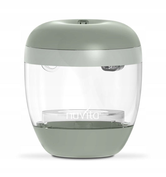 NUVITA MellyPlus 2 podręczny sterylizator UV do smoczków butelek 2 minuty zielony, BPA free