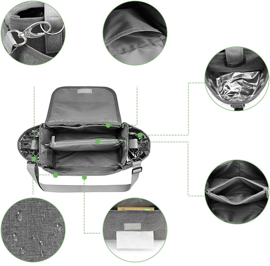 PHILORN tas voor kinderwagen en schouder 38 x 16 cm + verschoningsmatje