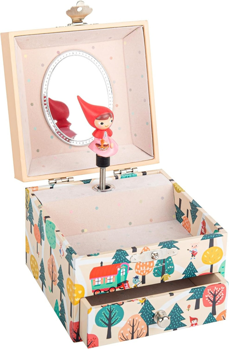 Caja de música magnética de madera TROUSSELIER CAPERUCITA ROJA