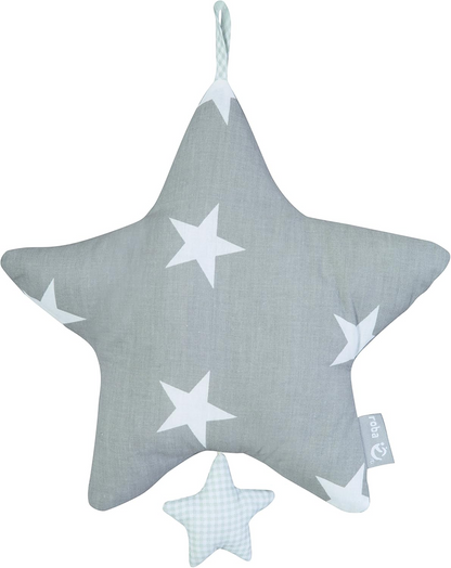 ROBA Little Stars muziekhanger voor kinderwagen en ledikant 27 x 27 cm