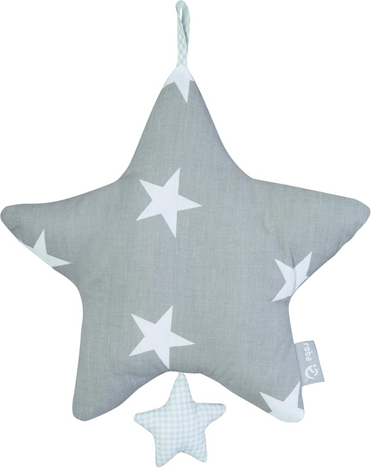 ROBA Little Stars muziekhanger voor kinderwagen en ledikant 27 x 27 cm