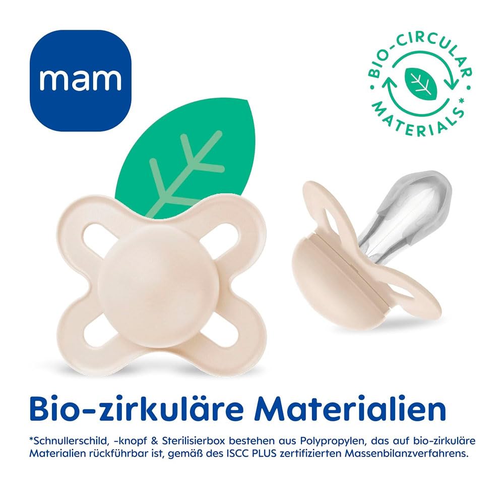 MAM Original Winter smoczek uspokajający silikonowy 6-16m x4, bio-cyrkularne materiały