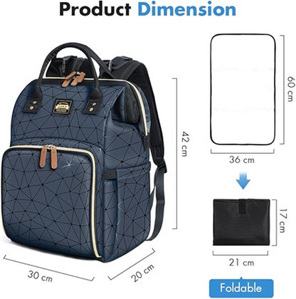 LEKEBABY rugzak voor luiers en accessoires WATERDICHT