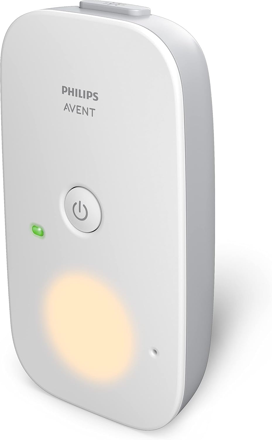 PHILIPS AVENT SCD502/26 niania elektroniczna DECT, biała jednostka rodzica z lampką i przyciskiem
