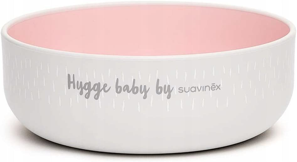 SUAVINEX zestaw naczyń 5el. HYGGE 6m+ miseczka dla dzieci, różowa, bez BPA i BPS