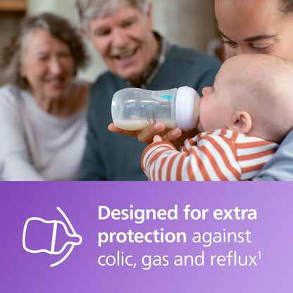 PHILIPS AVENT Natural RESPONSE AIRFREE VENT fles set 260ml x2 + speen