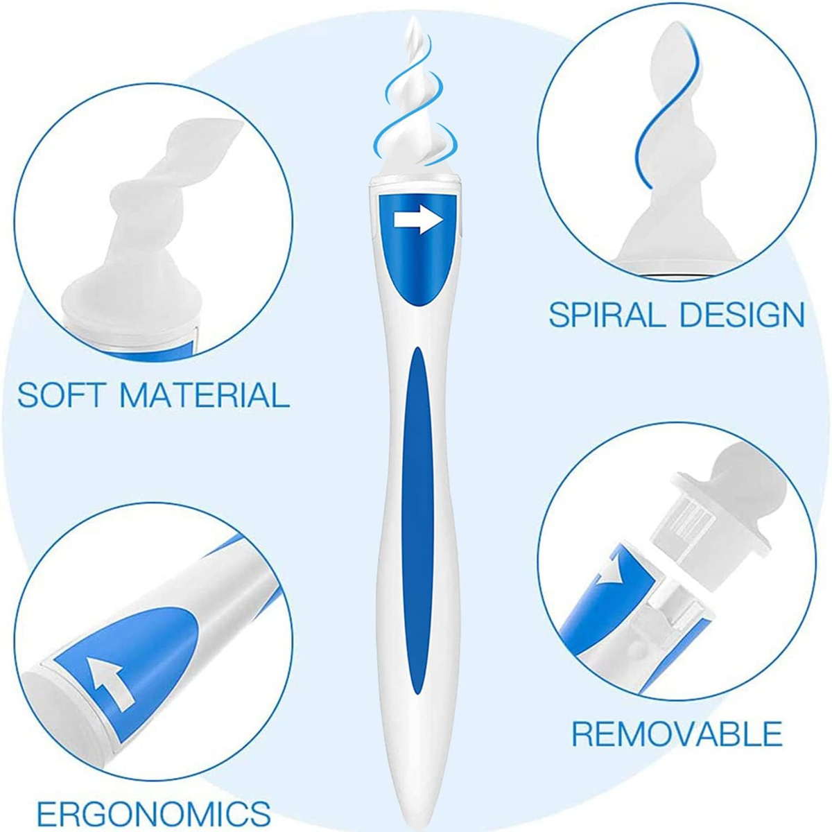 Q-grips ear cleaning device + 15 tips