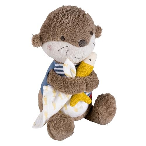 FEHN Otter Theo night light and cuddly toy