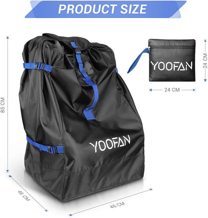 YOOFAN Sac de transport pour avion pour poussette siège auto 85x45x45 SAC À DOS