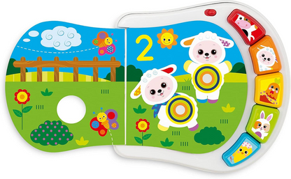 CHICCO Counting Farm elektronische educatieve boek 19 x 19,5 cm