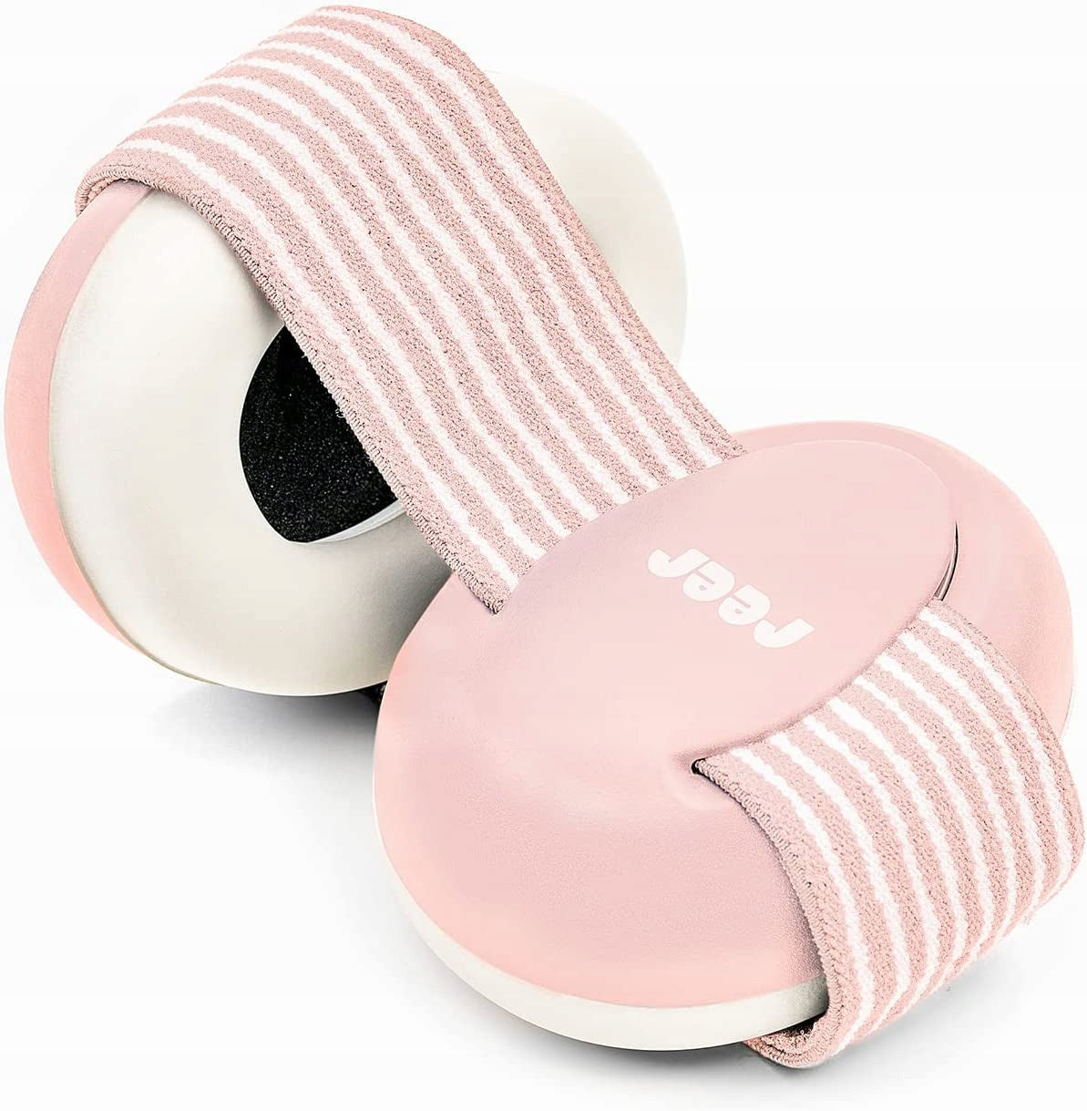 REER SilentGuard SŁUCHAWKI OCHRONNE 12m+, 29db różowo-szare słuchawki ochronne dla dziecka z regulacją Velcro