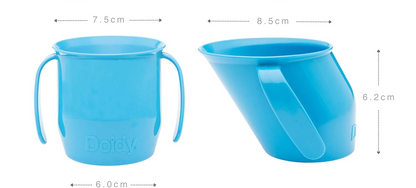 Vaso de entrenamiento DOIDY con asas para aprender a beber por el borde 200 ml 3 m+