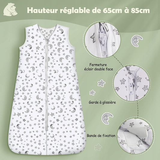 LICTIN υπνόσακος καλοκαιρινός 0,5TOG 65-85cm x2