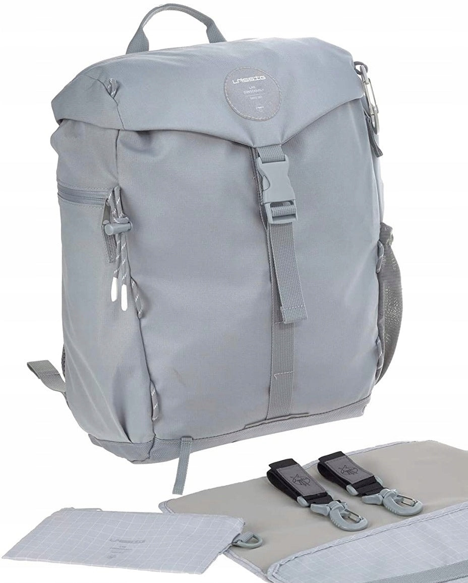 LASSIG τσάντα πλάτης για αξεσουάρ OUTDOOR γκρι