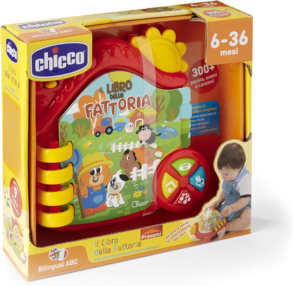 CHICCO Farma elektronische educatieve boekje ENGELS en ITALIAANS