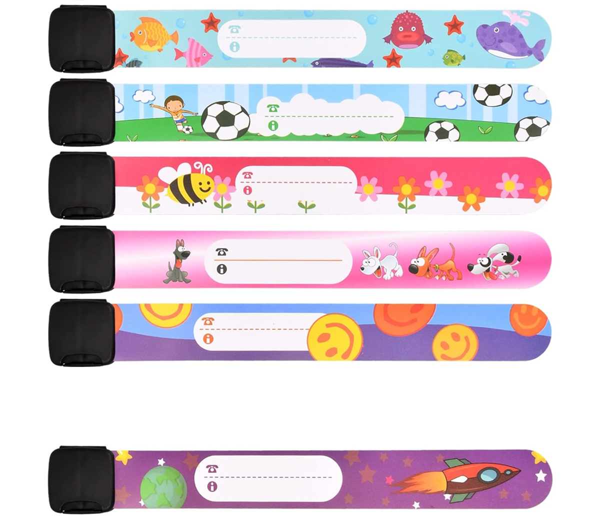 waterdichte SOS-armbandjes voor kinderen 6 stuks