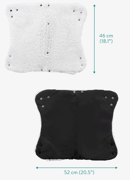 NAVARIS waterdichte handmof voor kinderwagens met fleece