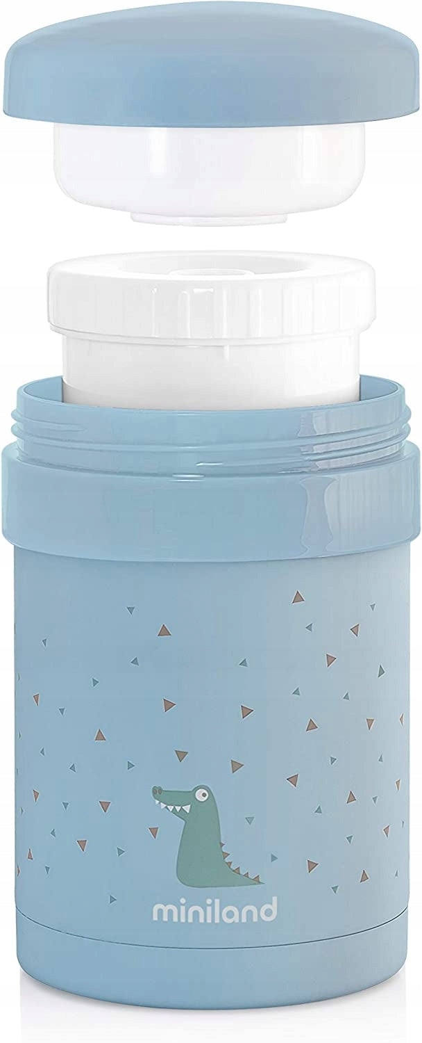 MINILAND Thermische lunchthermos 700 ml + 2 bakjes en etui met handvat