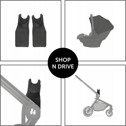 Adaptateur HAUCK pour poussette MOVE SO SIMPLY sièges-auto MAXI-COSI CYBEX NUNA KIDDY