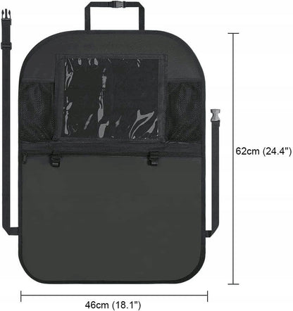 URAQT Autositz-Organizer, Rückenlehnenschutz 46x62 cm, 2 Stück