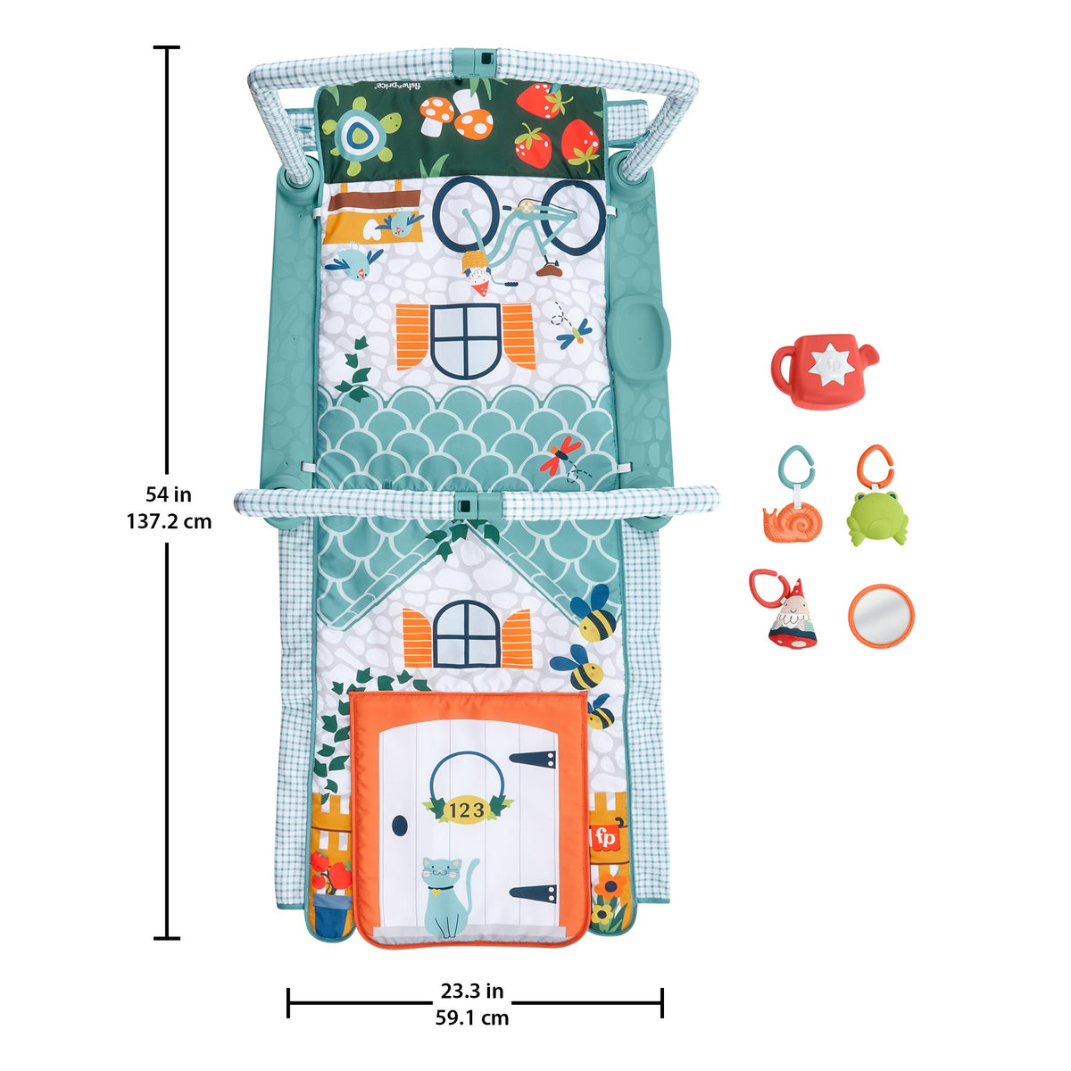 FISHER-PRICE 3-in-1 educatieve speelmat Explorer's House