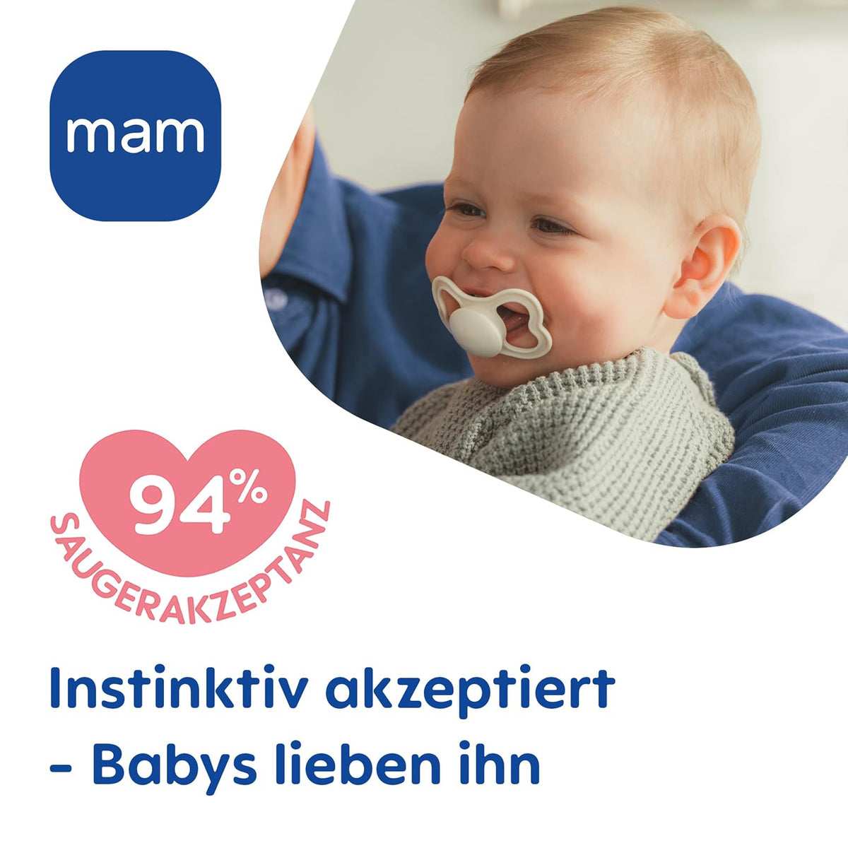 MAM Supreme Night 16m+ silicone glow-in-the-dark pacifier