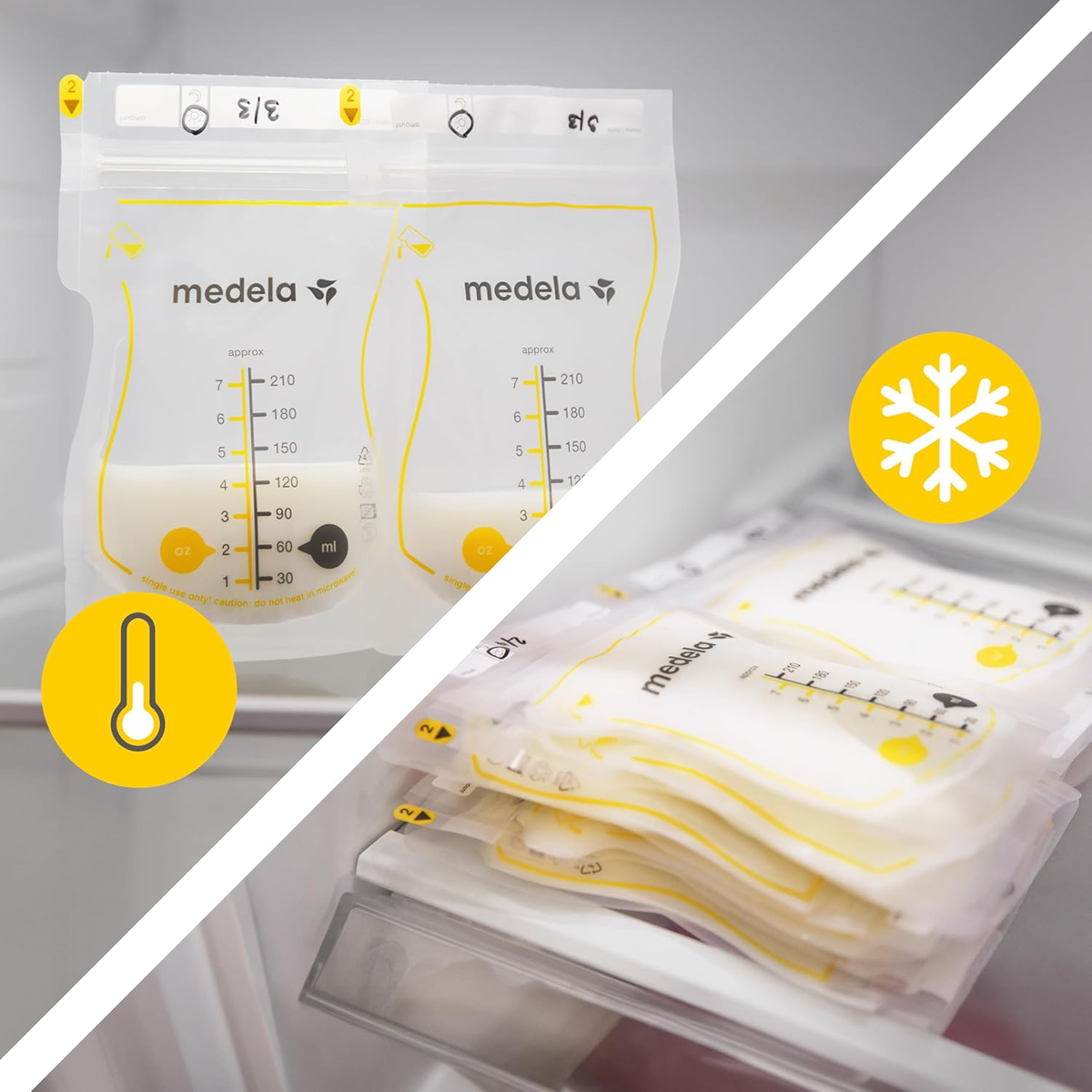 MEDELA Easy Pour Breastmilk storage bags x50