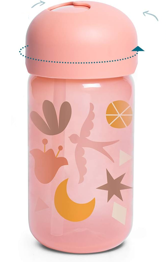SUAVINEX Vaso entrenador antiderrame con pajita 340 ml 18 m+
