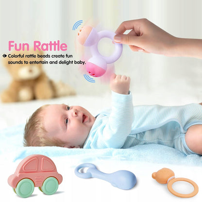 TOYABI Baby Rattles set van 10 rammelaars + opbergdoos