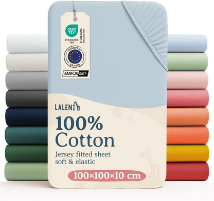 LALENI Spannbettlaken 100x100