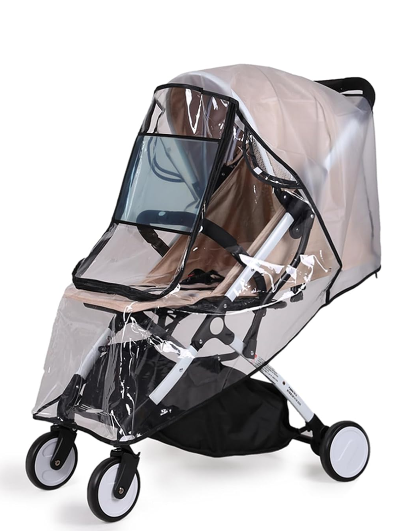 BEMECE universele regenhoes voor kinderwagens met raam