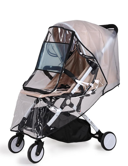 BEMECE universele regenhoes voor kinderwagens met raam