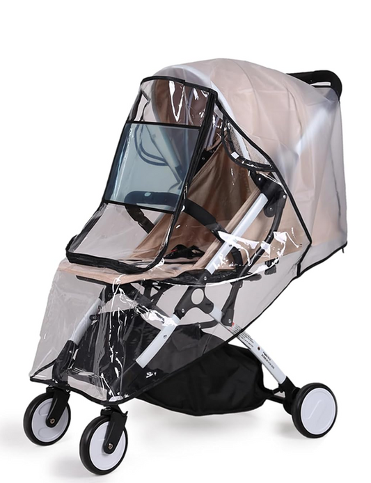 BEMECE universele regenhoes voor kinderwagens met raam