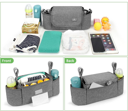 PHILORN tas voor kinderwagen en schouder 38 x 16 cm + verschoningsmatje