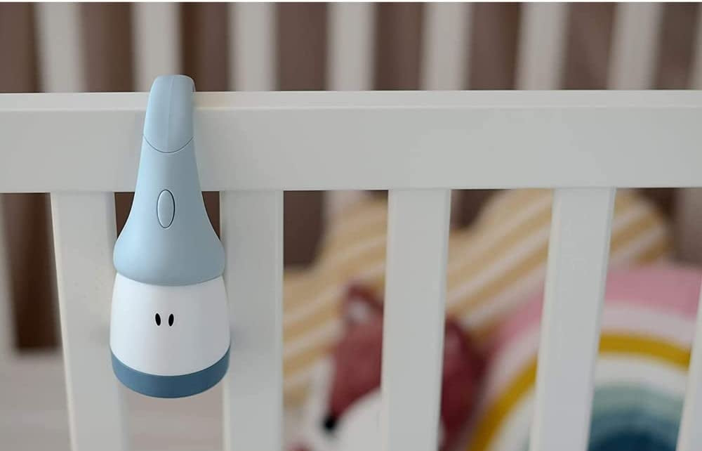 BEABA Pixie 2w1 latarka przenośna lampka nocna LED, niebieska lampka do łóżeczka dla dzieci