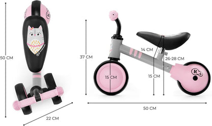 KINDERKRAFT Cutie mini loopfiets tot 25 kg