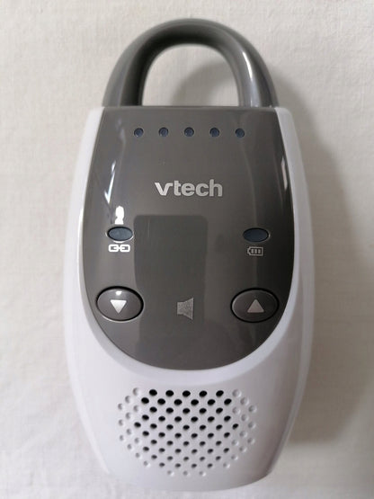 VTECH BM1100 cyfrowa niania elektroniczna DECT, szara jednostka rodzica z przyciskami i głośnikiem